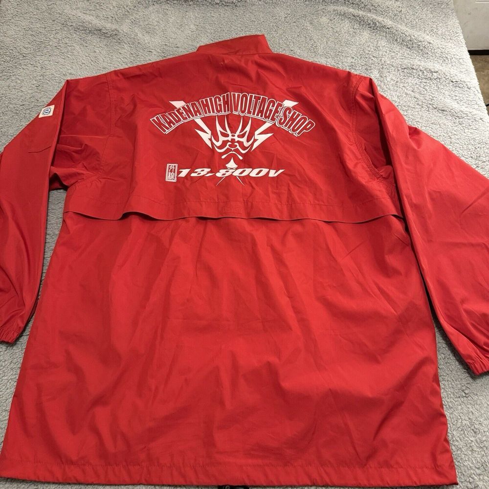 Kadena High Voltage Shop Vintage Red Air Force Jacket Japan Rare Men's Size Lg
